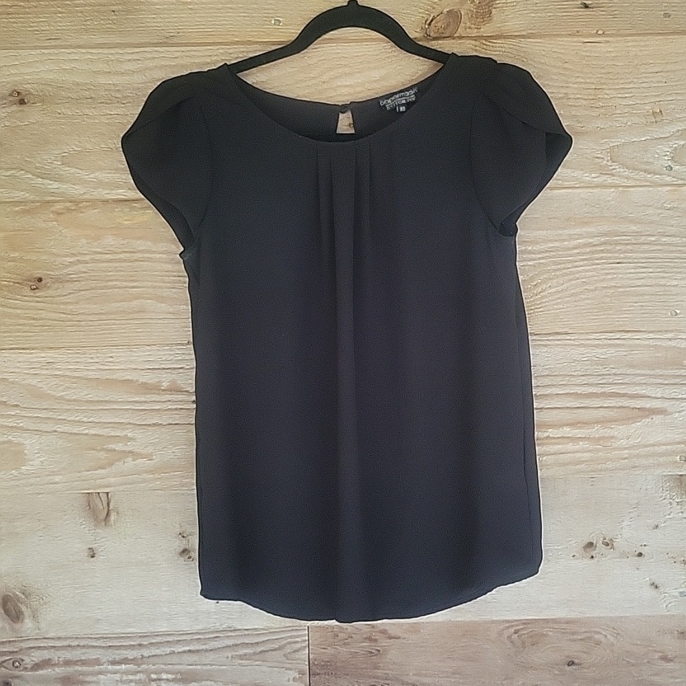Papermoon for Stitchfix XSmall Black Petal Sleeve Top